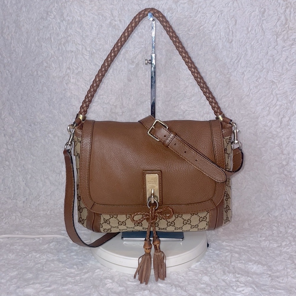 Gucci Brown and Tan Shoulder Bag